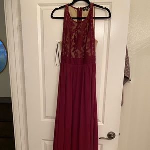 Burgundy Maxi Dress - Lulu’s “Forever and Always”